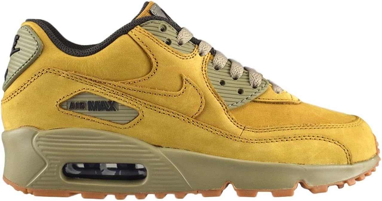 nike air max 90 trainers in white and yellow