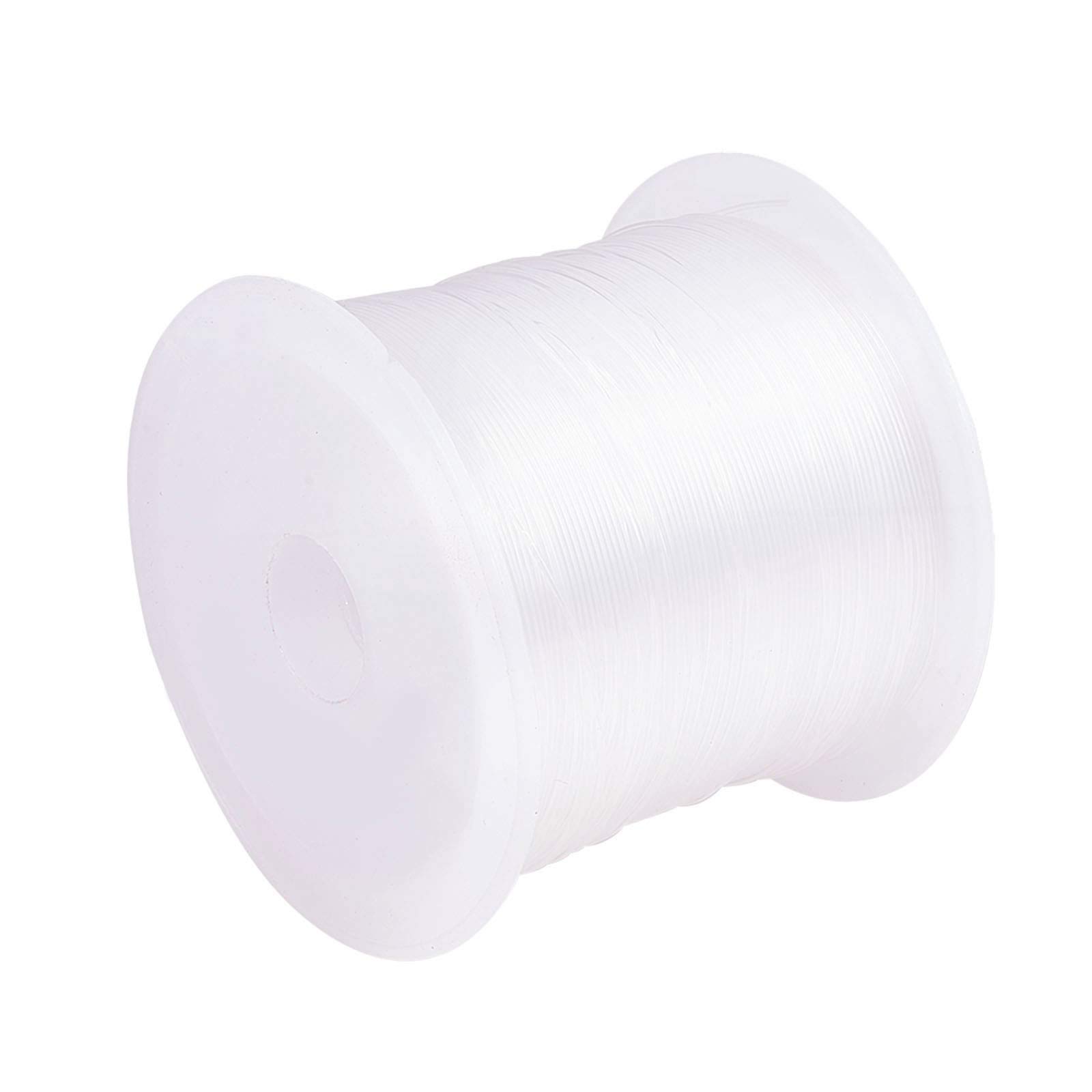 PandaHall 1 Roll Clear Fishing Thread Nylon Wire, about 0.5mm in diameter, about 20m/roll
