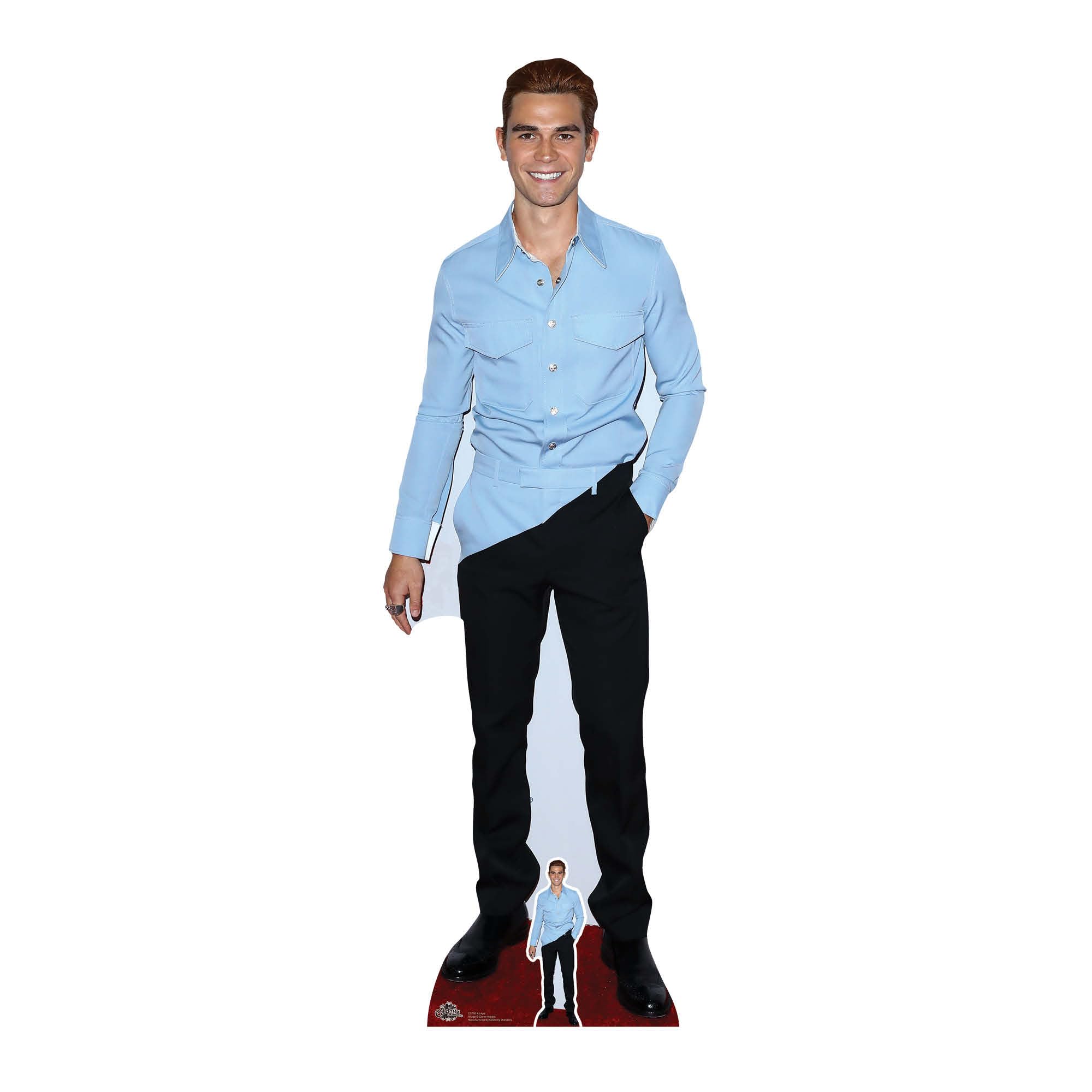 Star Cutouts CS790 KJ Apa Lifesize Cardboard Cutout 178cm with Mini – TV & Film Fan Party Decoration, Display & Gift