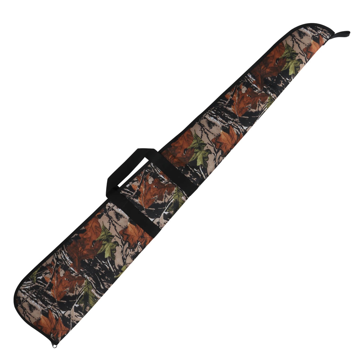 TOURBON Hunting Shotgun Rifle Gun Case Storage Bag With Adjustable Shoulder Strap - Green with Brown Trim (Shotgun Camo)