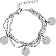 Mshion Charm Bracelet Women's Stainless Steel Bracelets Pendant Link Jewelry