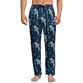 Juload Men's Pajama Pants Loose and lightweight Sleep Lounge Bottoms with pockets Drawstring