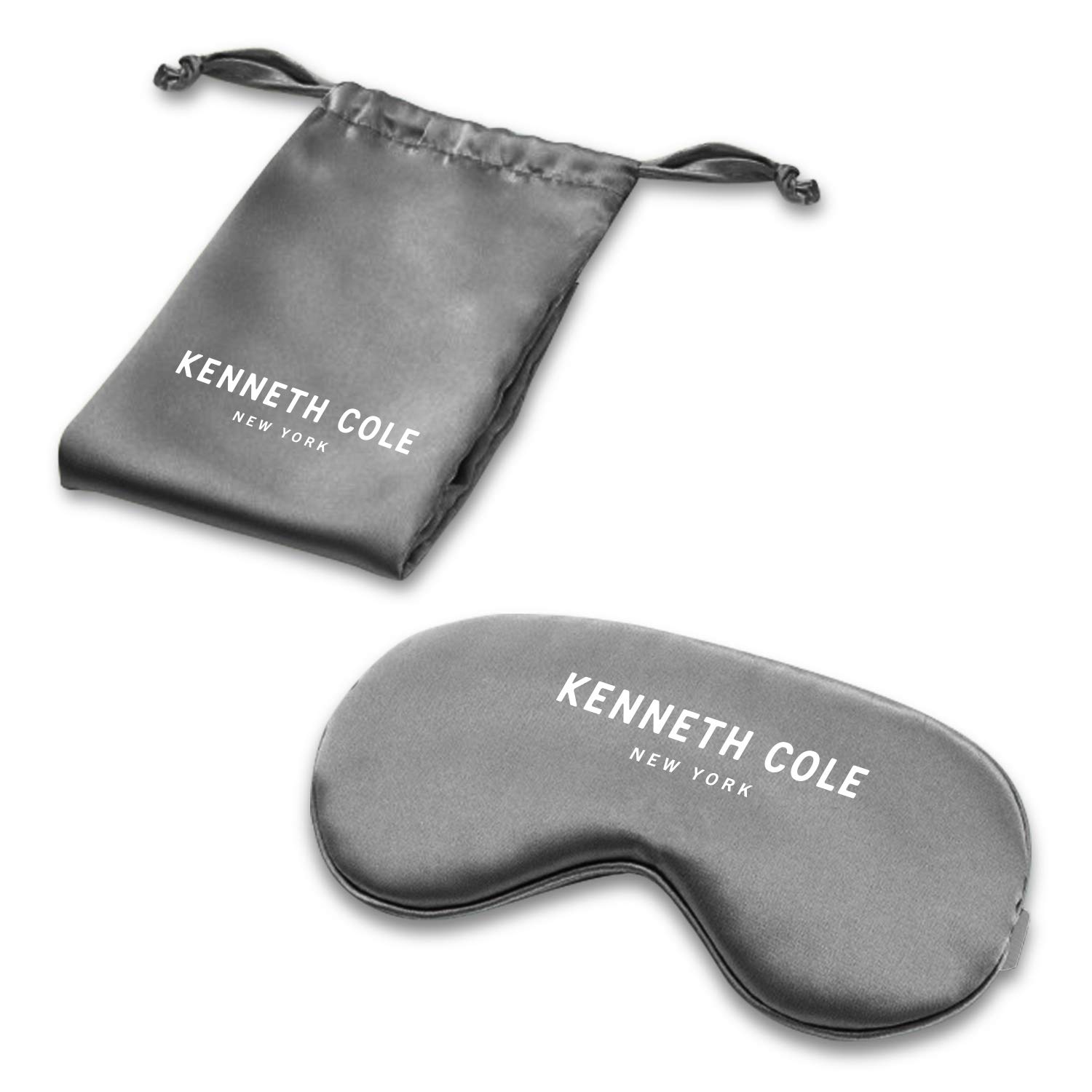 Kenneth Cole Satin Eye Mask - Eyeshade with Elastic Strap Blocks Light Like A Boss and Gets You The Best Night's Sleep Ever