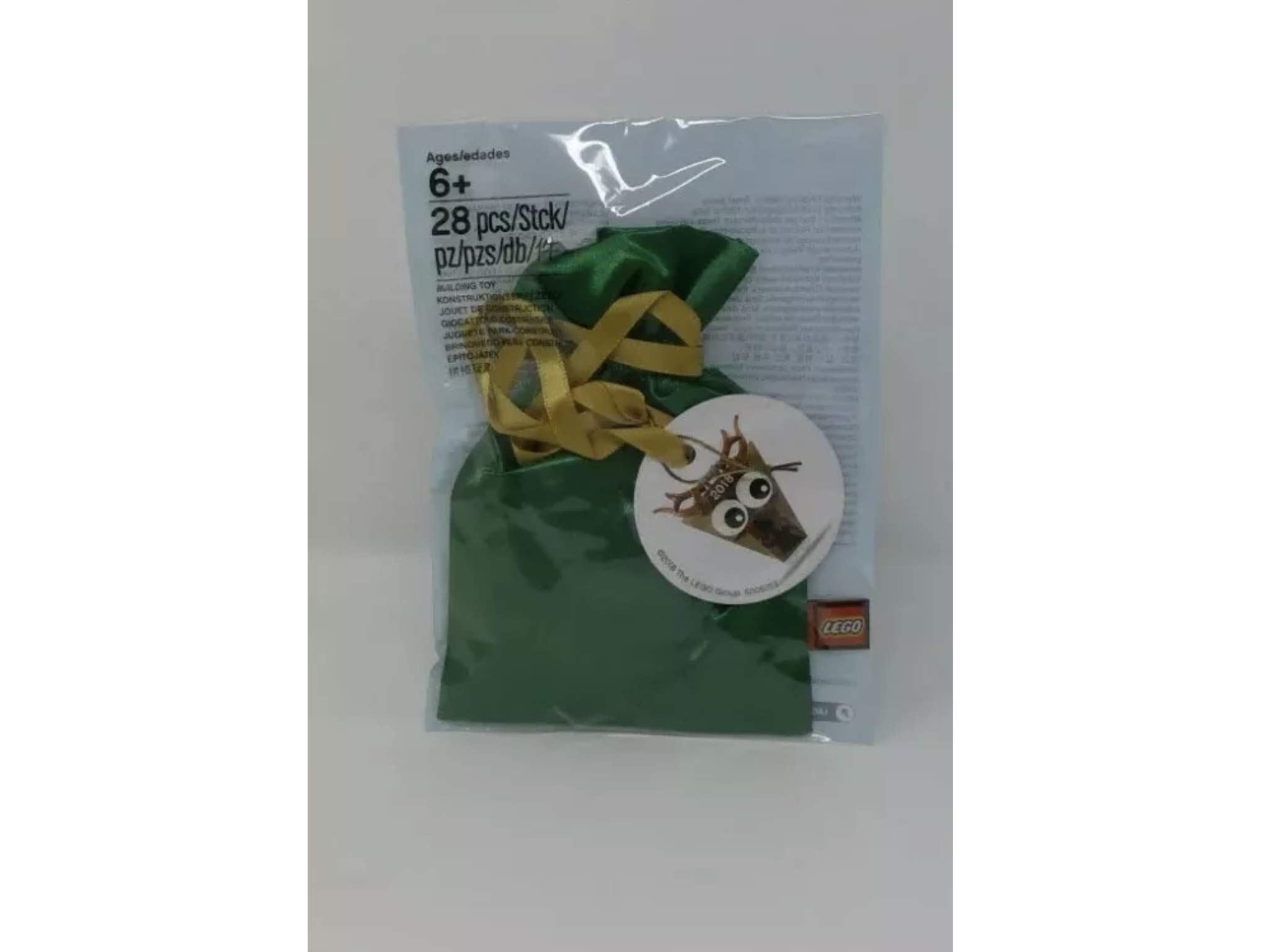 LEGO Reindeer Tree Ornament 2018 (28 Pcs) Age 6+