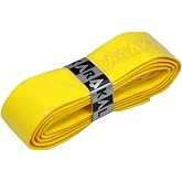 Karakal PU Supergrip Replacement Racquet Grip - Tennis/Badminton/Squash (Yellow, 6 x Grips)
