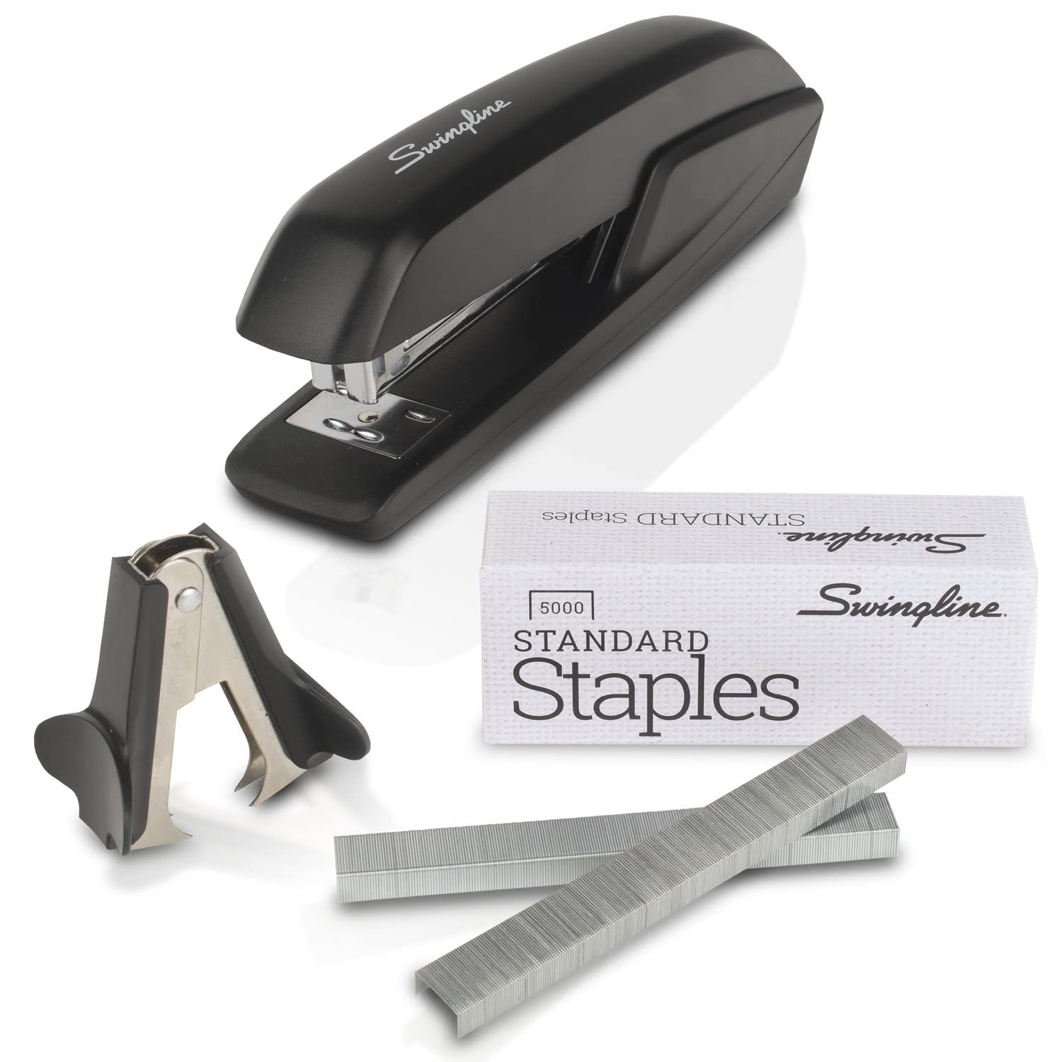 Photo 1 of Swingline Stapler Value Pack, 20 Sheet Capacity, Jam Free, includes Standard Stapler, 5000 Staples and Staple Remover, Black (54551)