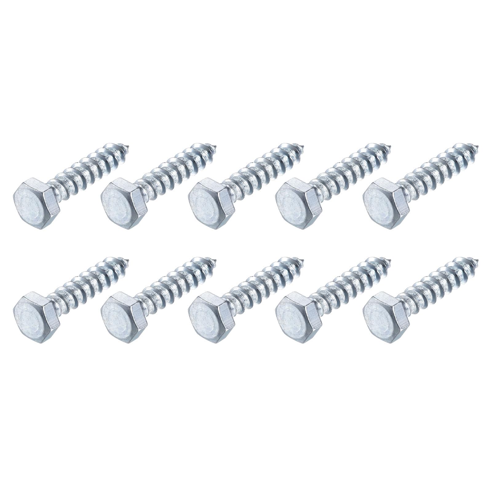 METALLIXITY Hex Lag Screws (M8x40mm)25Pcs, Carbon Steel Self-Tapping Wood Bolts - for Household Applications