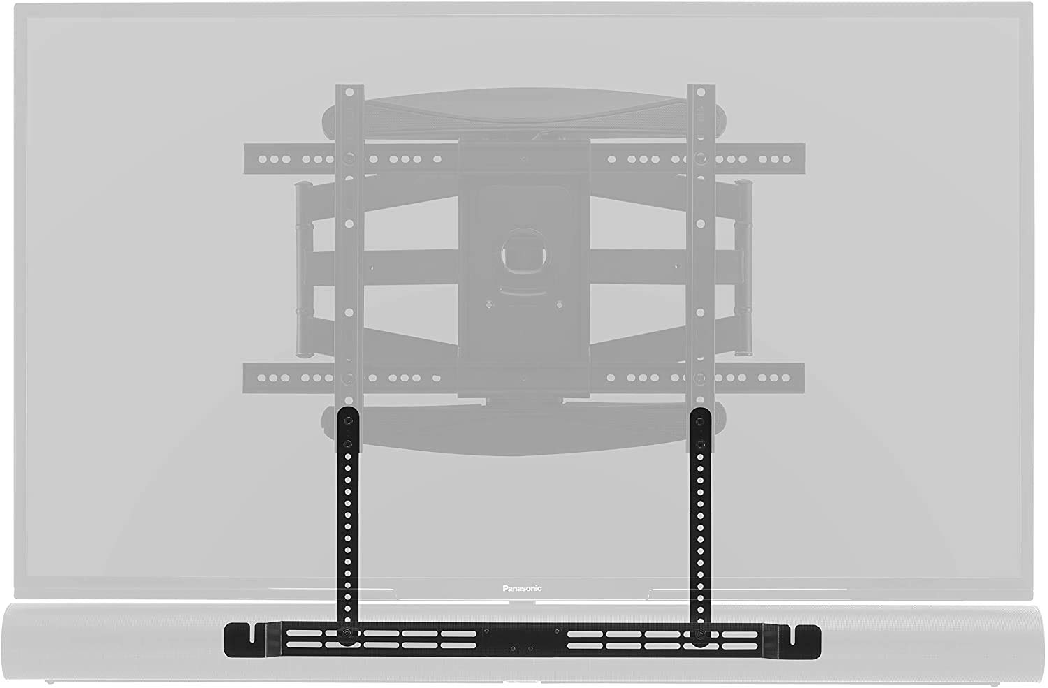 Flexson TV Mount Attachment for Sonos Arc in Black. Suitable for 40" to 80" TV