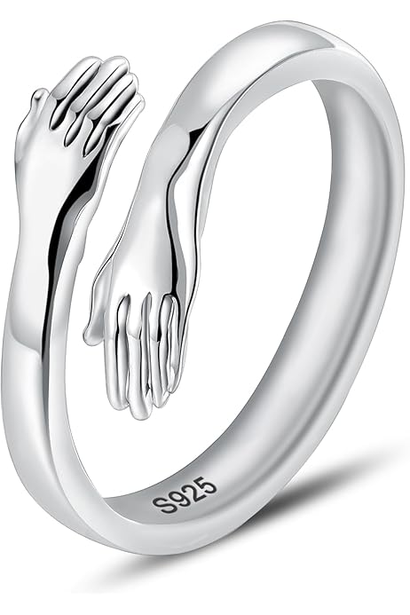 Friendship Rings For 2 Best Friends Adjustable Sterling