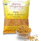 Darsa Organics Chana Dal 2 lb – USDA Organic Split Bengal Gram (Yellow Chickpeas), Non-GMO, Chemical-Free – Yellow Lentils fo