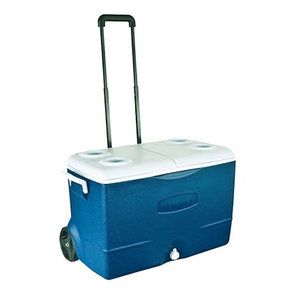 rubbermaid 50 qt wheeled cooler