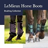 LeMieux Fleece Edge Mesh Brushing Horse Boots Black X-Large view 2