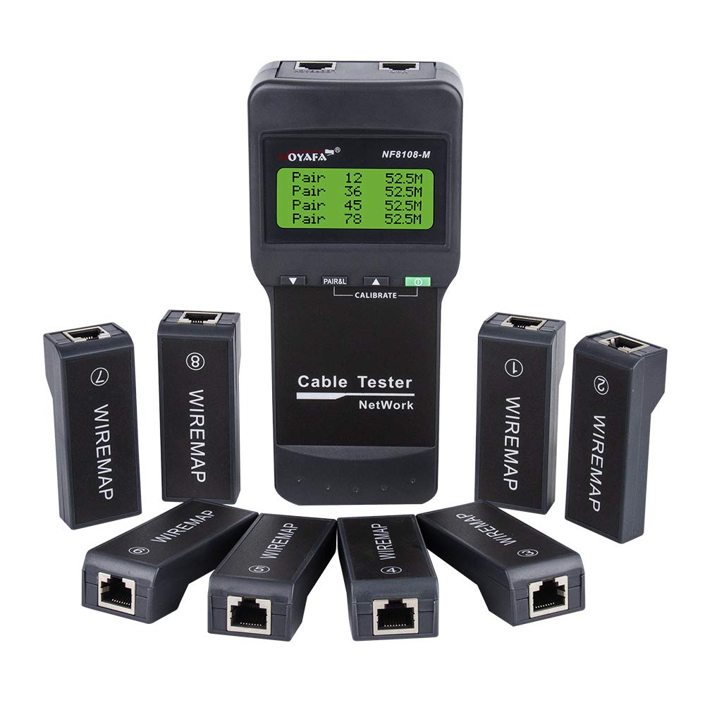 Noyafa D3IN0016 NF-8108-M Cable Wire Fault Finder with 8 Far-end Passive Test Jacks