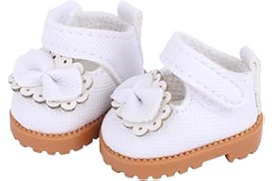 MIKOVIVI Cute Mini Shoes for Doll, 17cm Doll Shoes Accessories Stylish Outfit Clothes for 6.7in Dolls