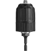 Keyless 1/2"(13mm) Drill Chuck Drill Chuck Adapter for Impact Driver Quick Connect