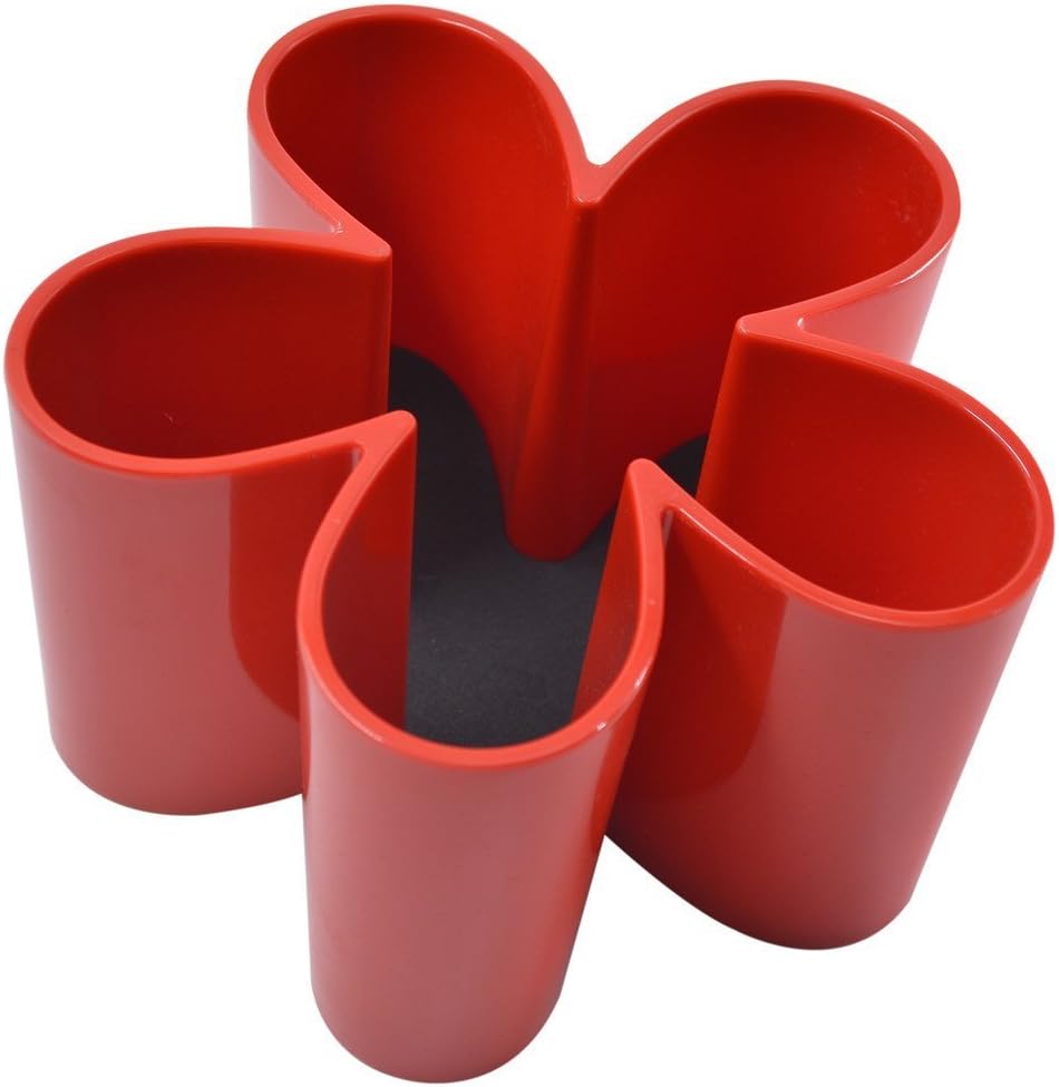 KekeHouse® Melamine Remote Control Organizer Storage Shelfs Phone Desktop Supplies(Red)