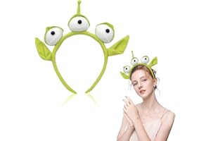 VANVENE Alien Headband for Toy Story Stretchy Plushy Hair Accessories for Face Washing Shower Beauty Skincare 1Pcs…