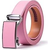 ayamoti Genuine Leather Slide Ratchet Belt Men Multicolored Unisex Customizable Fit