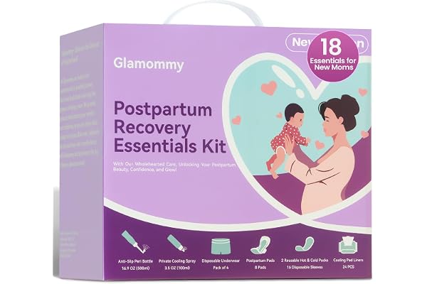 Postpartum Recovery Essentials Kit for Women, Labor & Delivery Postpartum Care, Peri Bottle, Cooling Spray, Disposable Postpa