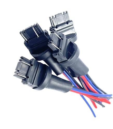 AUXITO 3157 LED Bulb Wire Harness Adapter – For Turn Signal Brake Tail Light – 2 Pack Direct Replacement