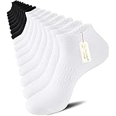 eallco Mens Ankle Socks Cotton Low Cut Running Thin Short Breathable Casual Socks 8 Pairs