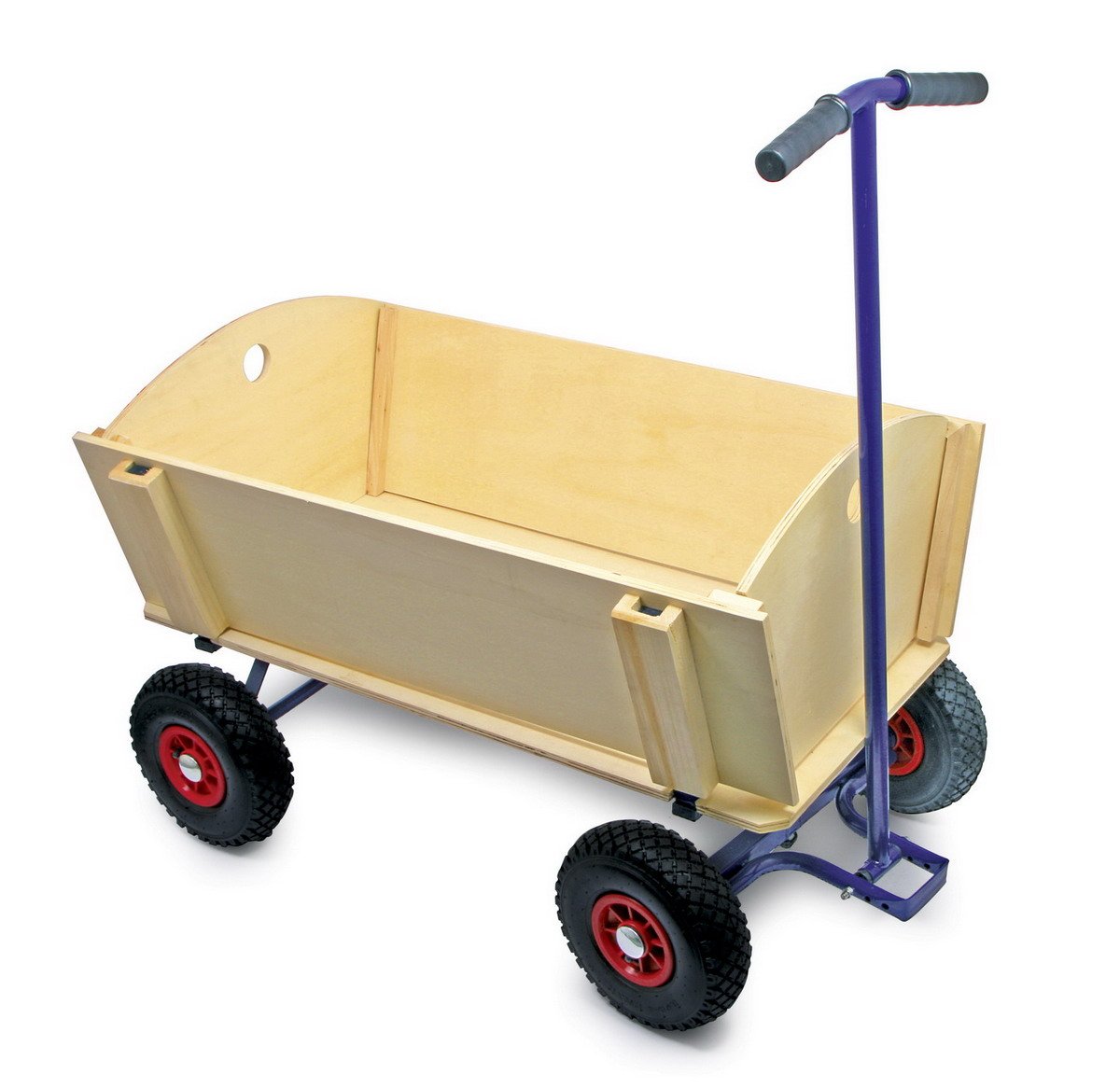 Giant Wooden Bodied Metal Framed Pull Along Wagon Truck Amazon.co.uk