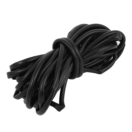 sourcingmap® 5,7M Aquarium Silikon Luftschlauch Schwarzes für Fisch Behälter Luft Pumpe de