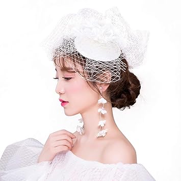 Amazon Com Bridal Tiara Handmade Mesh Headdress Prom Hair