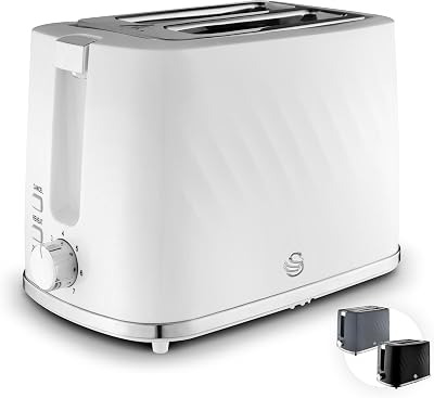 Swan Windsor 2 Slice Toaster 7 Browning Levels Defrost Reheat Cancel