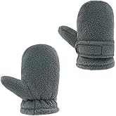 RAOEXI Toddler Infant Winter Mittens Lined with Fleece Easy-on Baby Boy Girls Warm Gloves Outdoor