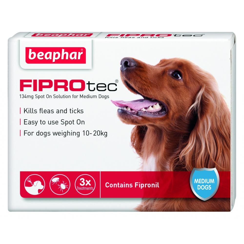Beaphar FIPROtec for Medium Dogs, 3 pipettes