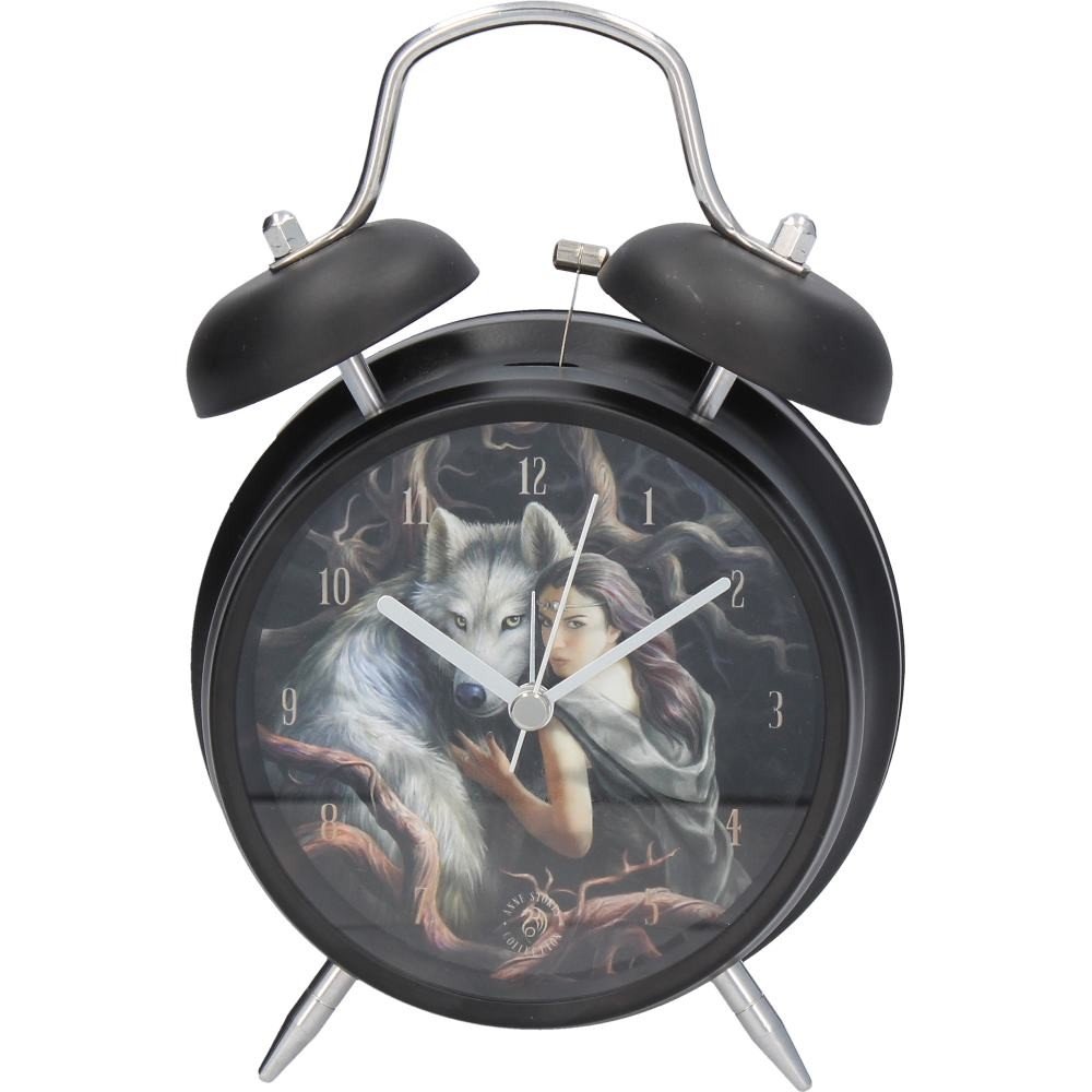 ANNE STOKES Soul Bond Wolf Art Alarm Clock (17x10cm)