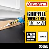 EVO-STIK GRIPFILL Solvent Free Adhesive White 350ml Gap Filling view 2