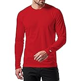 RGJU Long Sleeve Athletic Shirt Men Moisture Wicking Outdoor T-Shirt Dry Fit Running Tshirt Base Layer Tee Fitted