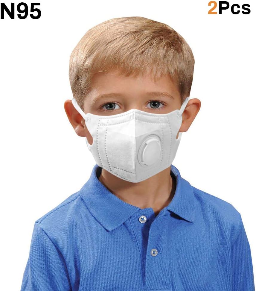 Anti-Dust Respirator for Children, N95 Mask,Influenza Mask, Anti Fog/Dust Mask Anti Pm2.5 Mask, Adjustable(2 pcs)