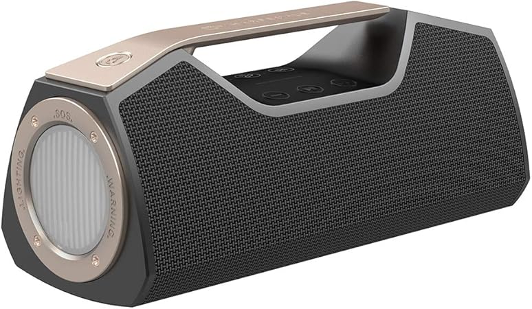 Amazon Wharfedale アウトドア Bluetoothスピーカー ワイヤレススピーカー Ipx7防水 25w ステレオサウンド 重低音 Bluetooth4 2 モバイルバッテリー Ledライト Tws機能 マイク内蔵 室外室内対応 ブラック Wharfedale 家電 カメラ