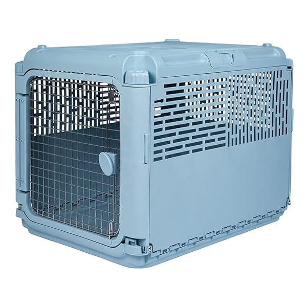 SPORT PET PLASTIC KENNELS ROLLING PLASTIC WIRE DOOR...