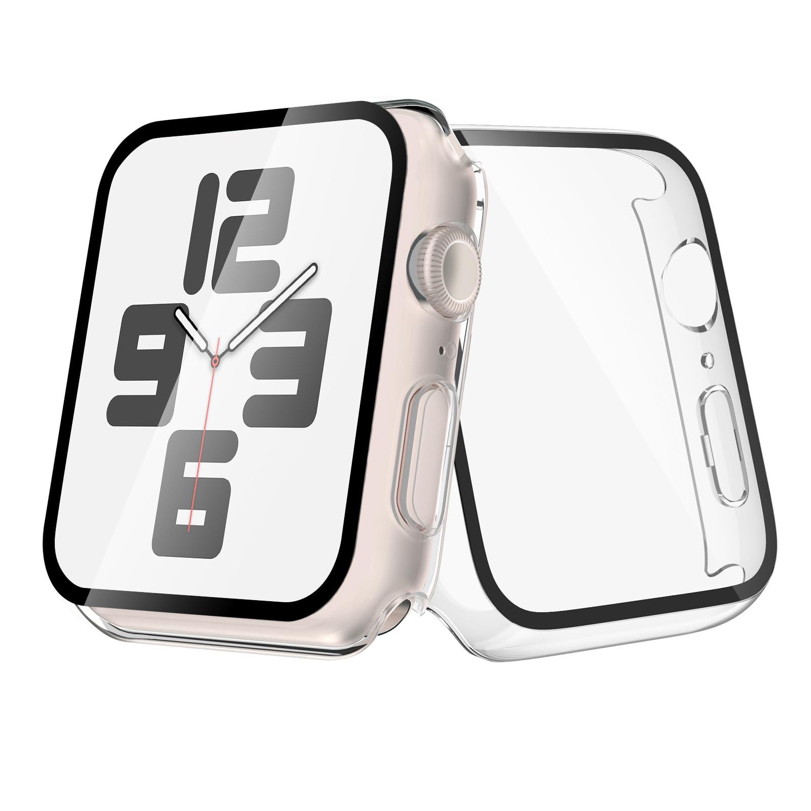 Photo 1 of [2-Pack] Julk 40mm Case for Apple Watch New SE 3 (2025) / Series 6 / Series 5 / Series 4 / SE Screen Protector, Overall Protective Hard PC HD Ultra-Thin Cover for iWatch, 2 Transparent