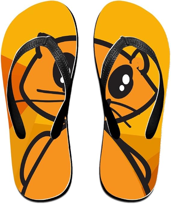 Amazon Allison A 可愛い猫クリップアート 優れた素材 サンダル メンズ レディース両用 サンダル S M L ビーチサンダル