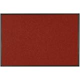 Restaurantware-Comfy Feet 60 x 36 Inch No-Slip Floor Mat, 1 Ribbed Carpet Utility Mat - Indoor and Outdoor, for Homes Or Offices, Dark Red Polyester Fibers Entry Mat, Vinyl Backing, Easy to Clean