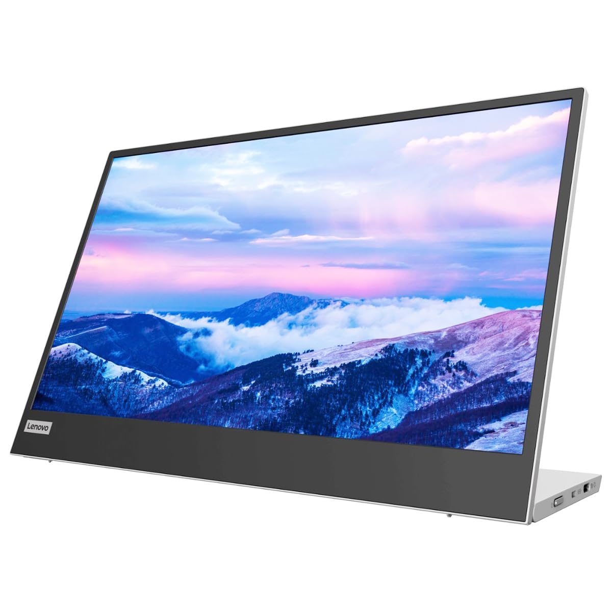 Photo 1 of Lenovo L15 Portable Monitor, 15.6” Display, Full HD Resolution, IPS Panel, 250 nits Brightness, 60Hz Refresh Rate, USB-C Ports, Height-Adjustable Stand, Flicker-Free Technology, Grey