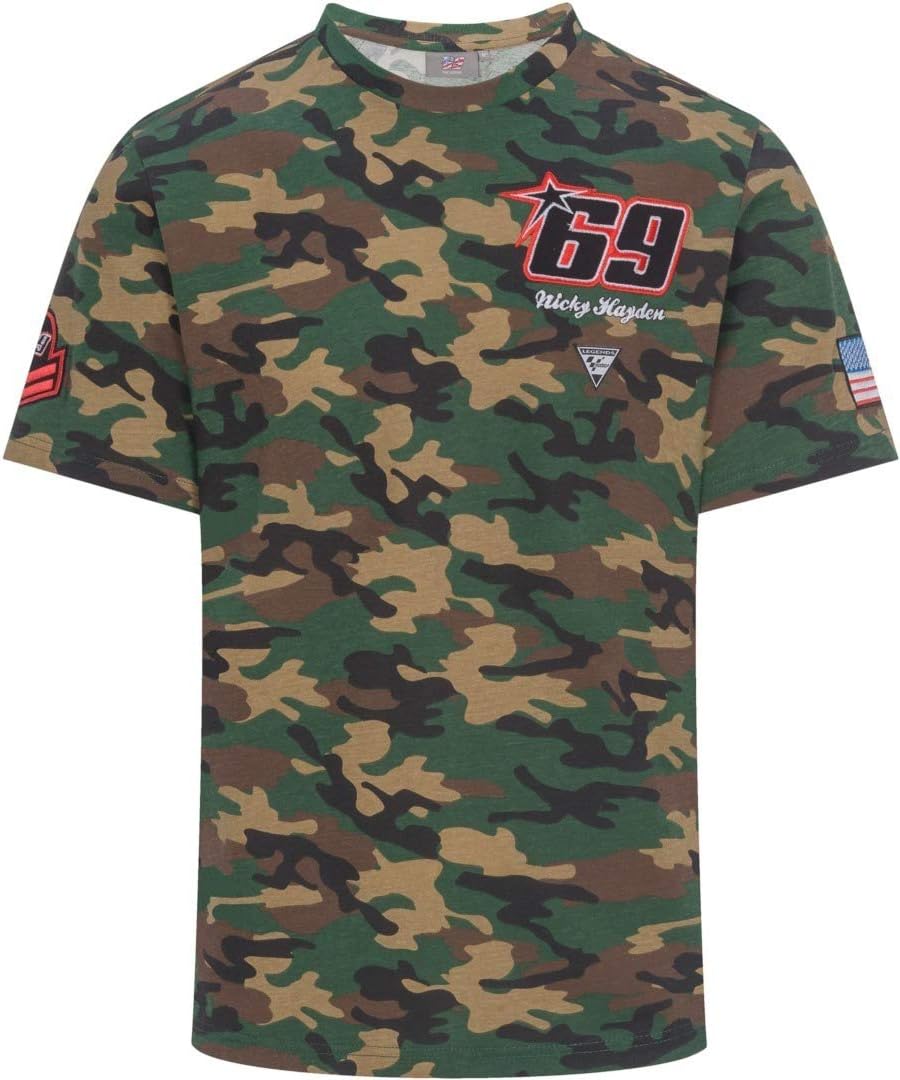 NICKY HAYDEN Men's Camouflage T-Shirt Official 2019 X-Large