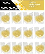 Polly Online 20 Pcs Hair Nets for Women Bun Elastic Edge Mesh Blonde view 2