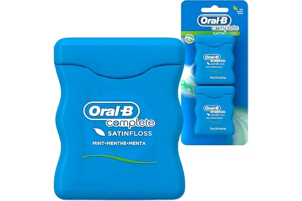 Oral-B Complete Mint SatinFloss, Comfort Grip, 50 M (Pack of 2)