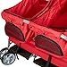 Pet Stroller Twin Folding Dog Cat Carrier Travel Cart, Multiple Colors Red