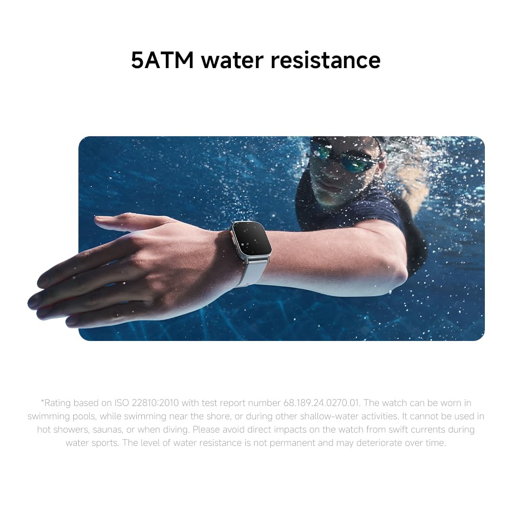 XIAOMI Redmi Watch 5 Lite with Bluetooth Calling & 1.96″ Amoled Display | Black