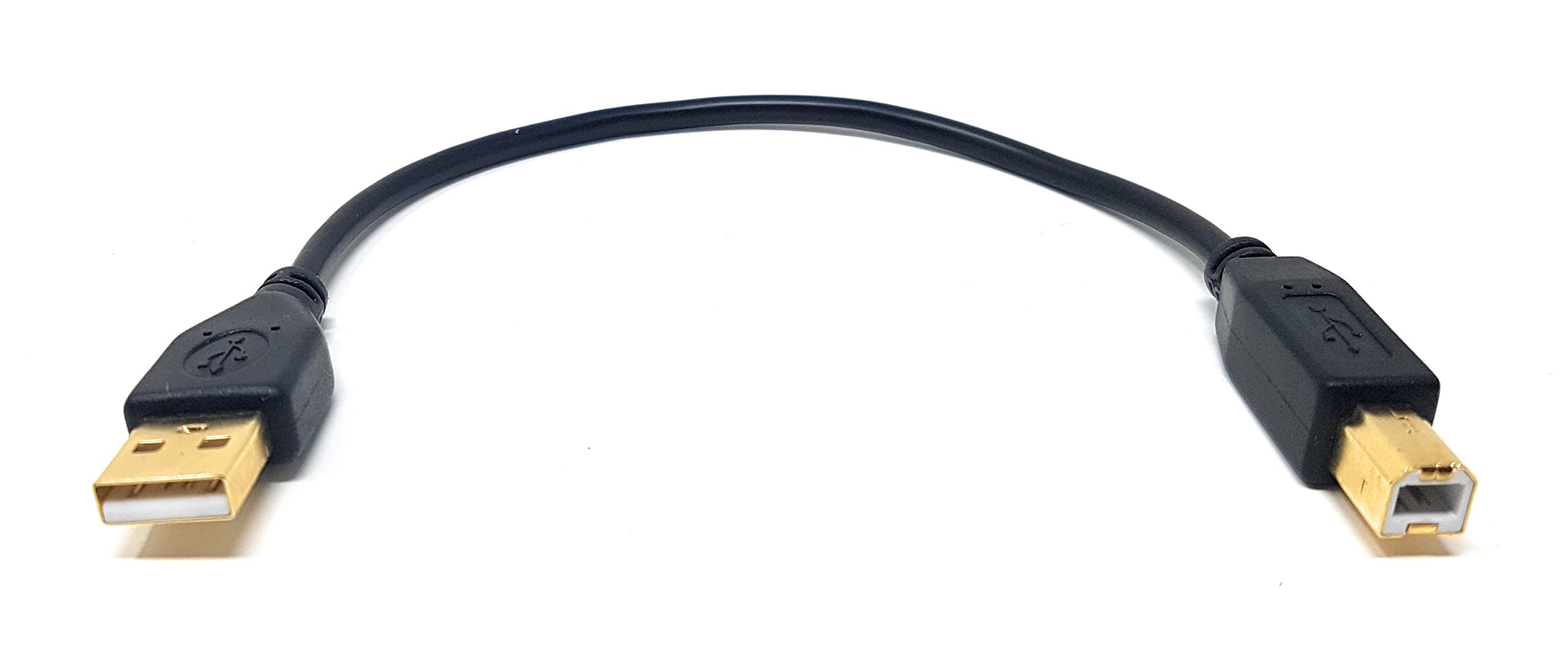 Maincore 25cm Gold USB to PC, Laptop Cable Lead Compatible With, Keyboards, DJ Decks, Midi, DJ CD Player, Mixer, Turntable, Electric Piano, Synthesizer, MIDI Guitar, Tone Generators, Drum Machines