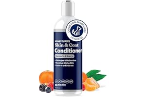 Honest Paws Dog Conditioner - Detangle & Moisturize - Premium Pet Conditioner for Itchy and Dry Skin - Hydrate Sensitive Skin - Shiny Coat Soft Hair Smooth Fur - Mandarin & Berry - 8oz