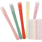 NKQ Eyelid Brush for Sensitive Eyes,Soft Silicone Eyelid Scrubber,Gentle Cleansing for Blepharitis,MGD & Dry Eyes, Fast Removes Dirt,Oil & Debris,Dry Brush for Eyelid Cleaner Parters (Colorful)