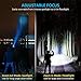 Tactical Flashlight, 800 Lumens BYBLIGHT Zoomable Flashlight, Rechargeable Cree Led Flashlight with AC Charger and 26650 Battery, Bouns Solar Power Keychain Flash Light